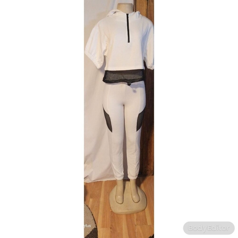 Black And White Pantsuit L